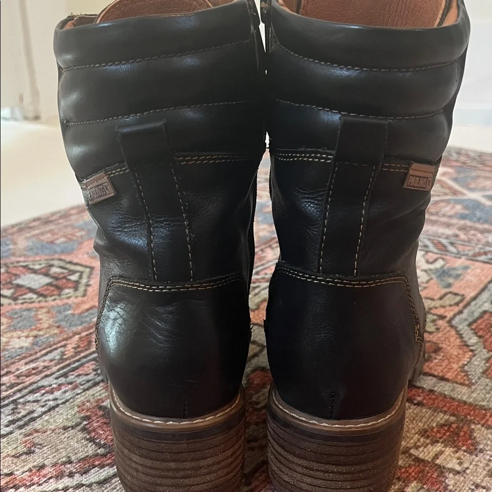 PIKOLINOS Black and Brown Leather Boots - Picture 4 of 6